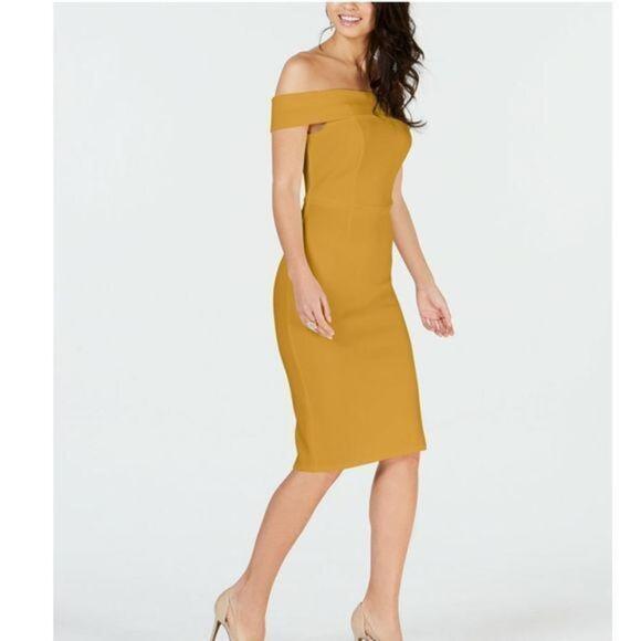 THALIA SODI Off-The-Shoulder Bodycon Dress Mango Moj S - Picture 1 of 6